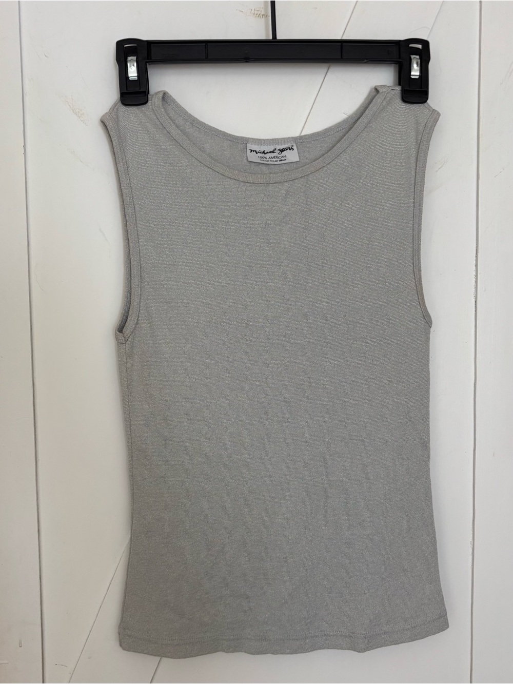 Michael Stars Gray Sleeveless Tank Top One Size Made in USA
